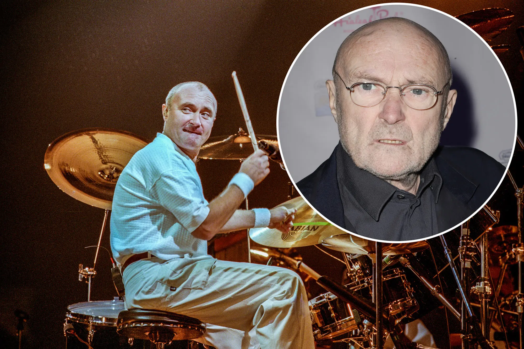 phil collins suffering health issues & no longer able to play drums